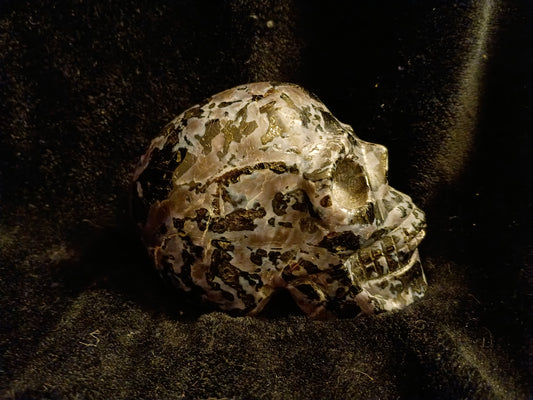 Crystals: Indigo Gabbro Skull