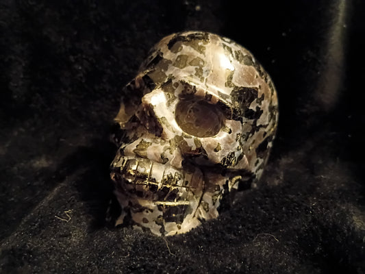 Crystals: Indigo Gabbro Skull